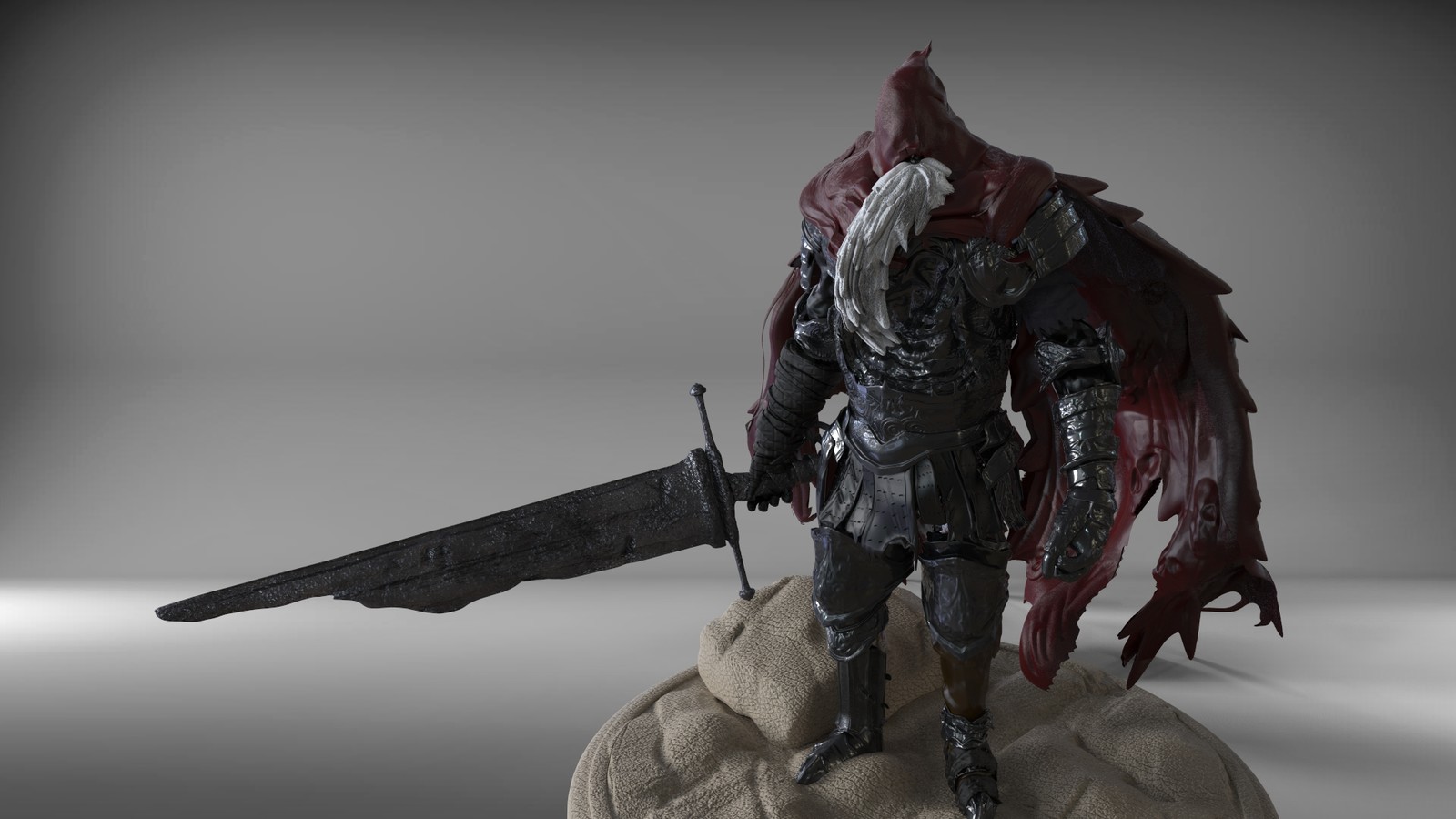 Artstation Gael The Slave Knight Boss Fight 3d Print John Agnew Gael's story is one of tragedy. slave knight boss fight 3d print