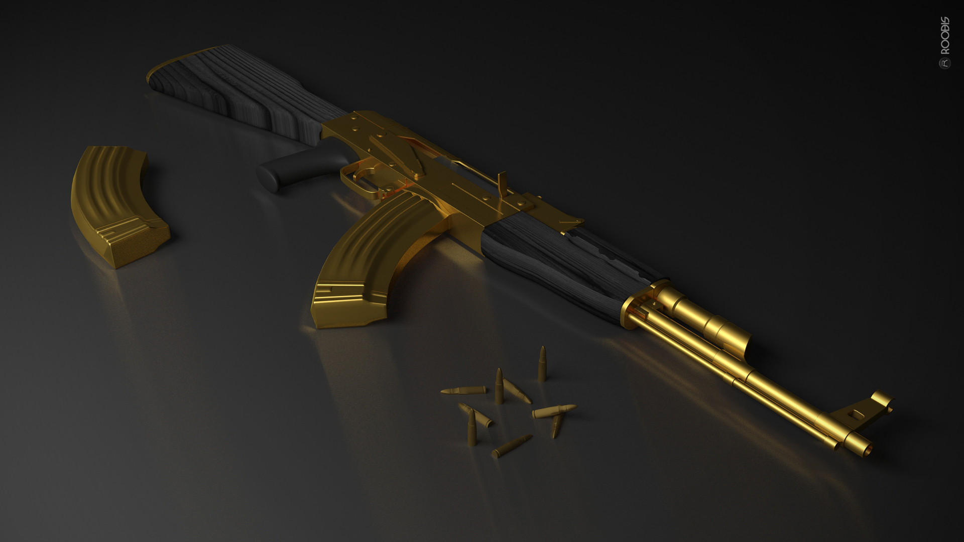 Tassos Roobis - Golden AK-47 Rifle