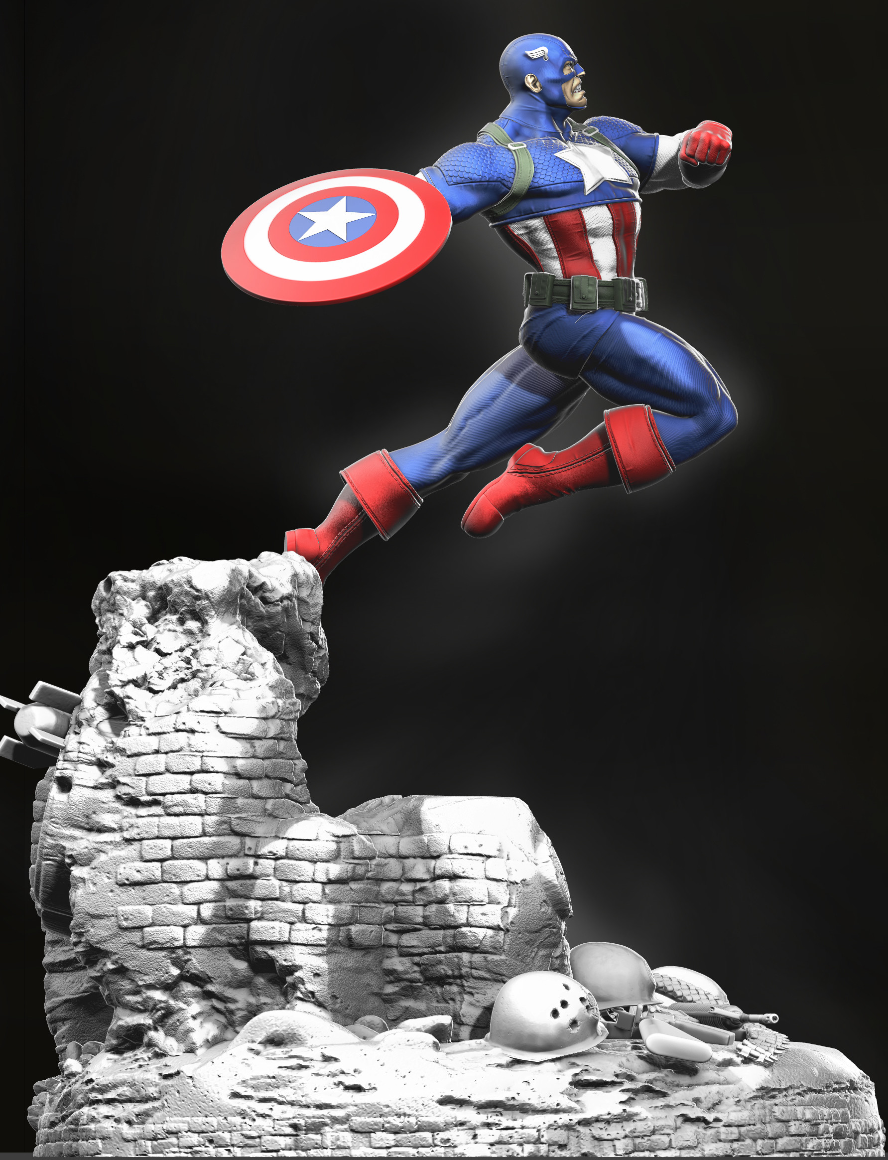 Fabio Guerra captain america Fan art