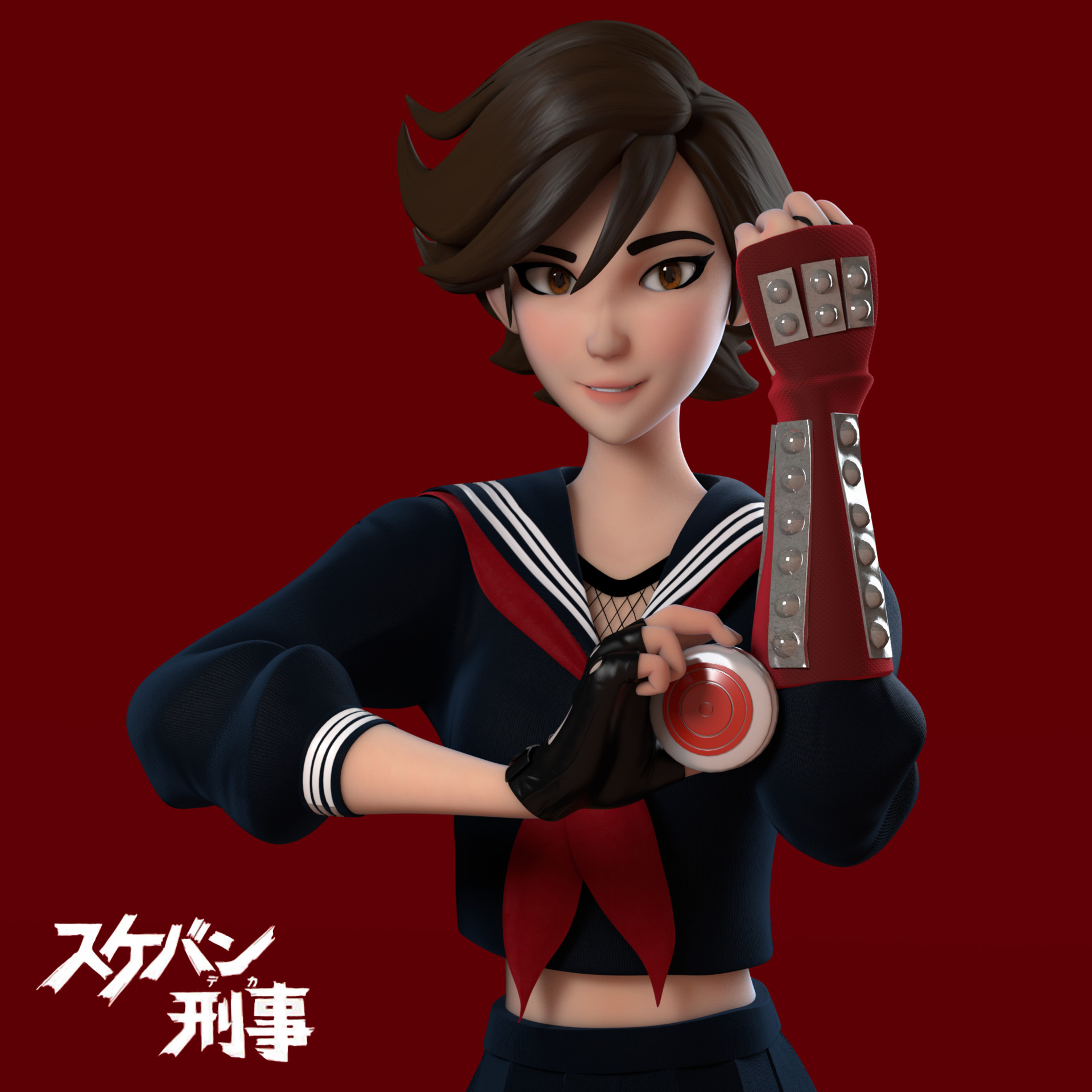 Get Wallpaper Artstation Sukeban Deka Yui Kazama Sullivan Vanderlinden Desktop Wallpaper Free