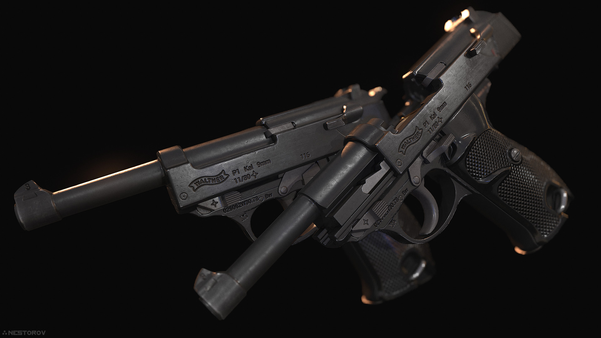 Artstation Walther P38 9mm Ivan Nestorov