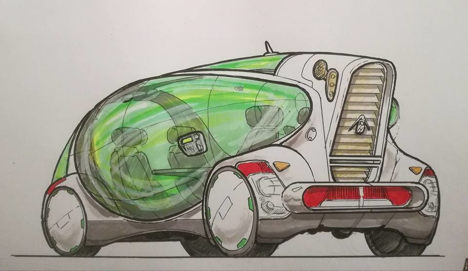 Autonomous Family Vehicle Design - Trying to develop something that looks like it can travel in either direction for a different effect, but keeping car enthusiasts aesthetic appeal.