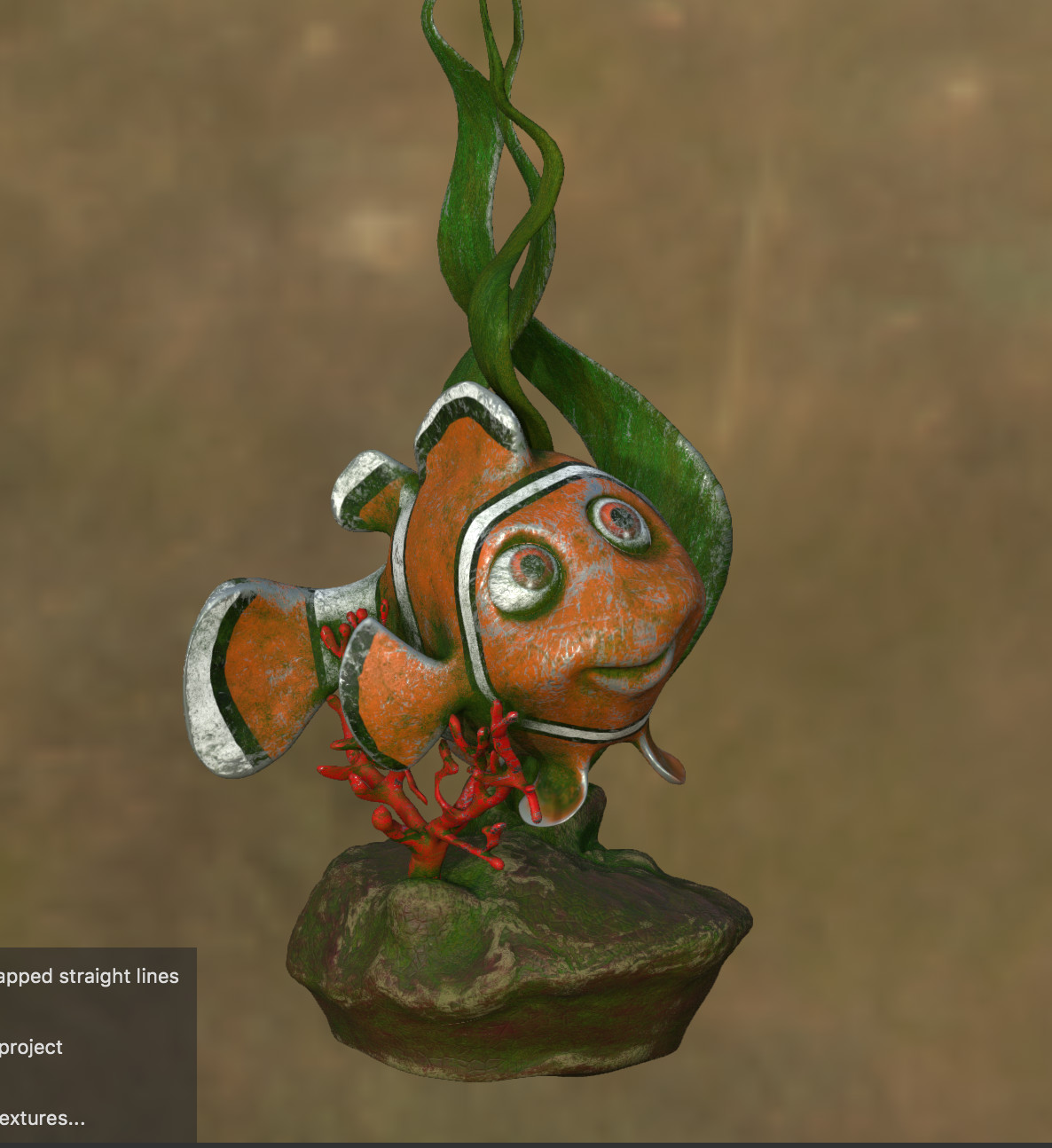 experimenting with mossy nemo in substance painter