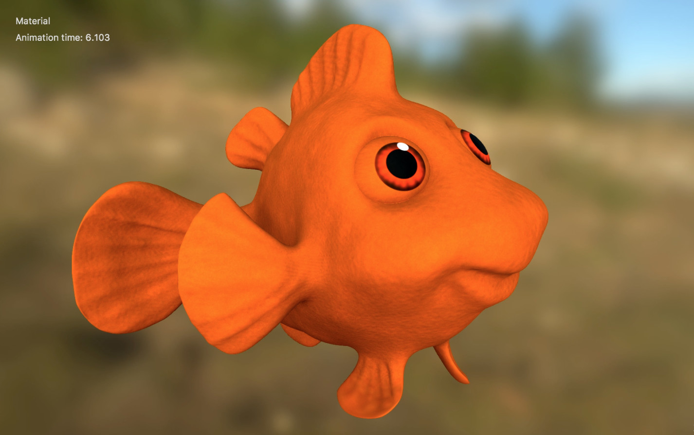 painting eyes with substance 