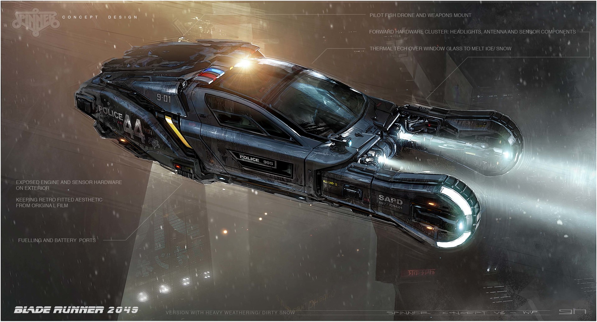 Artstation Blade Runner 2049 Lapd Vehicle Concept George Hull
