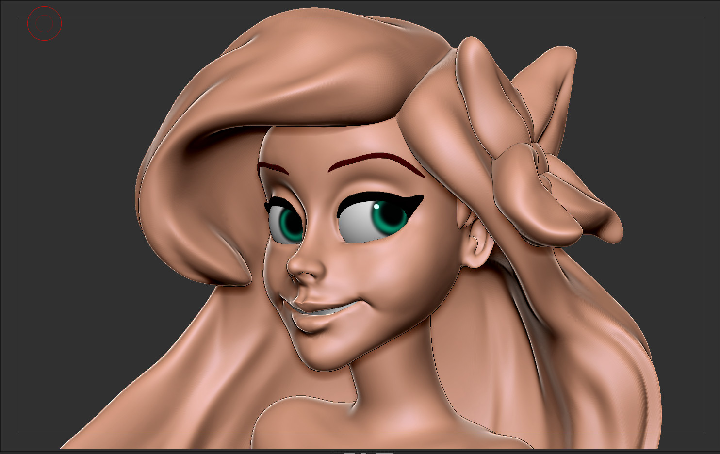 Viktor Ardeljan - Sculpting Ariel mermaid in zbrush
