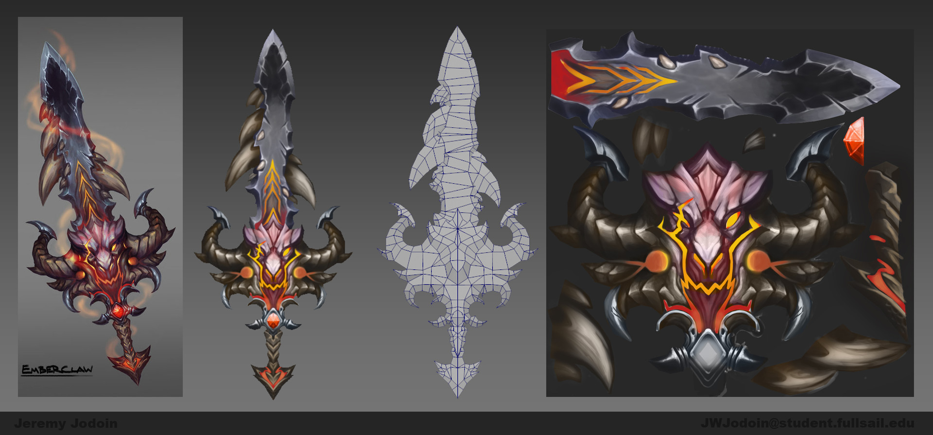 ArtStation - Stylized Sword: Emberclaw