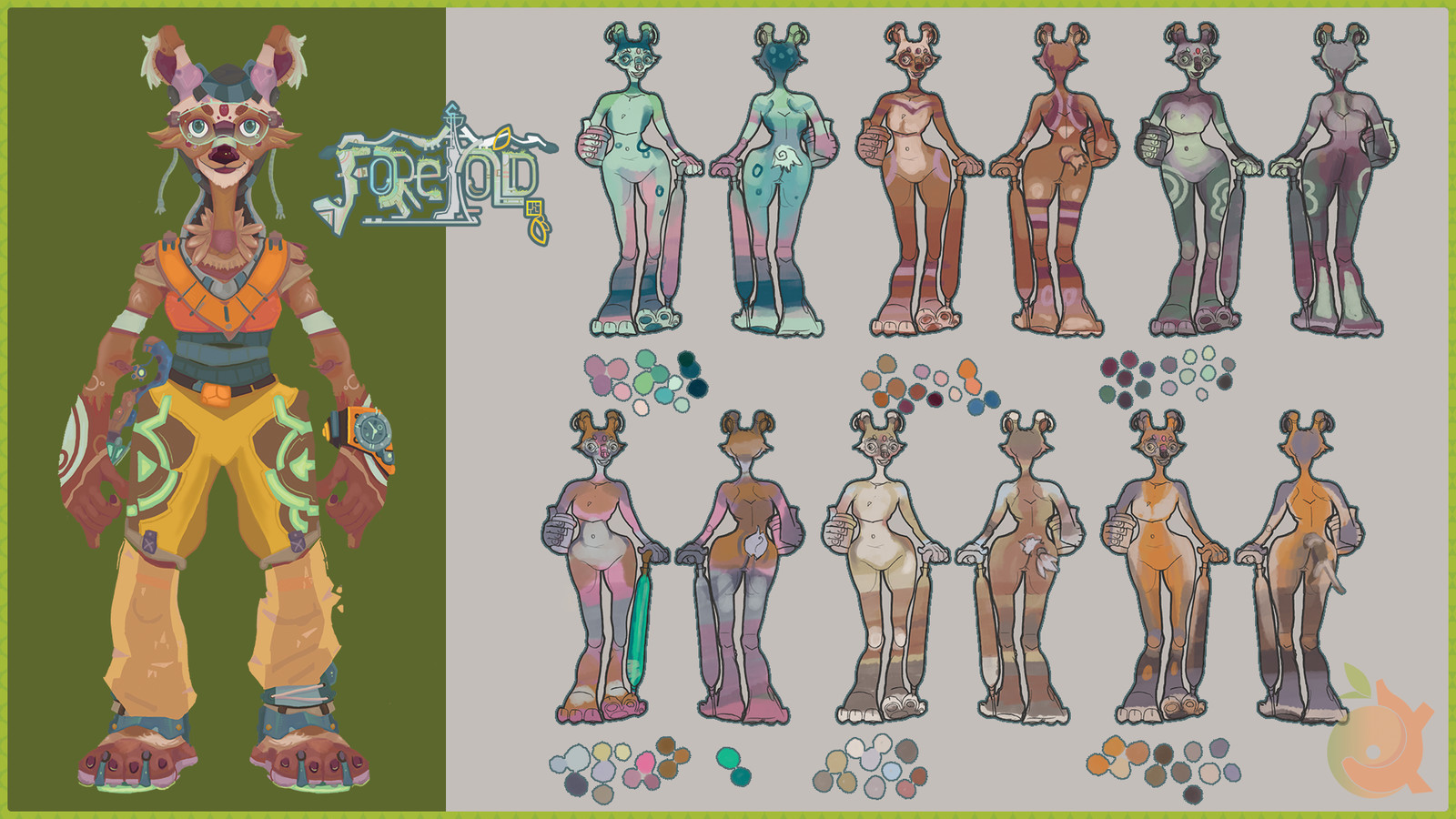 Foretold: Gwen Character Design | Colour and Final Exploration concept