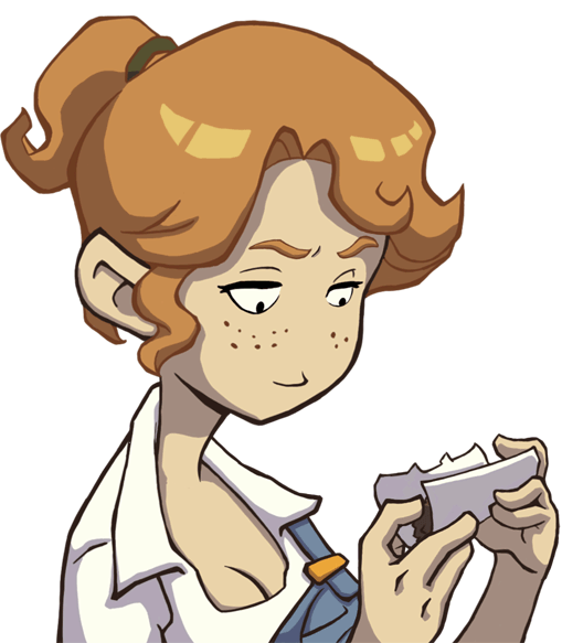 Toni rolling a cigarette in Deponia Doomsday.