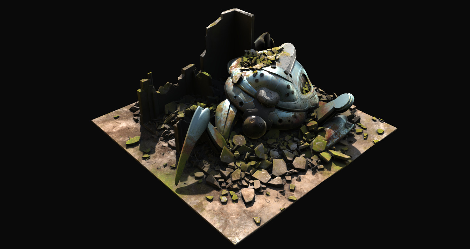 Sketchfab Destruction Challenge
Fallen Tripod
3D-Coat Rendering