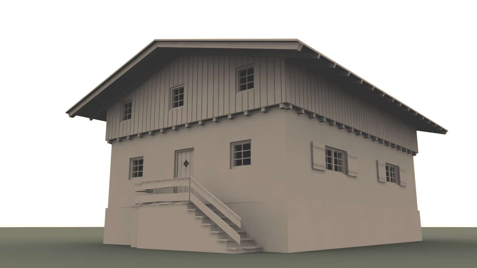 First version of the building.