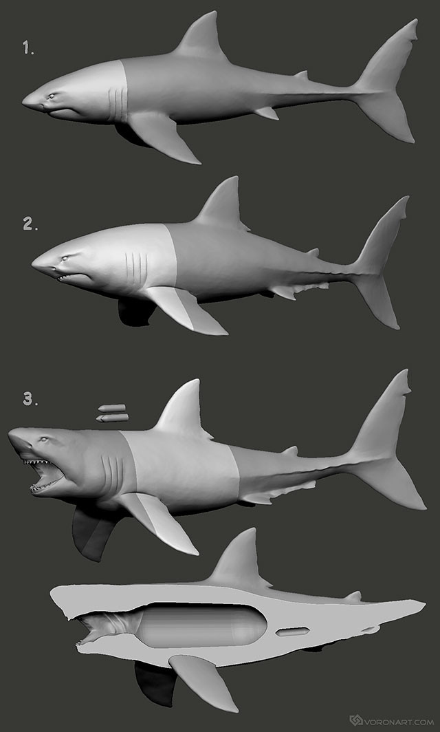 Nikolay Vorobyov Great White Shark