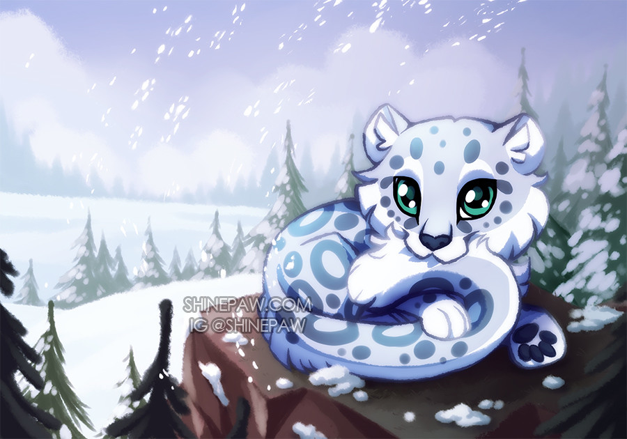 Snow Leopard Print — Annabelle Popa