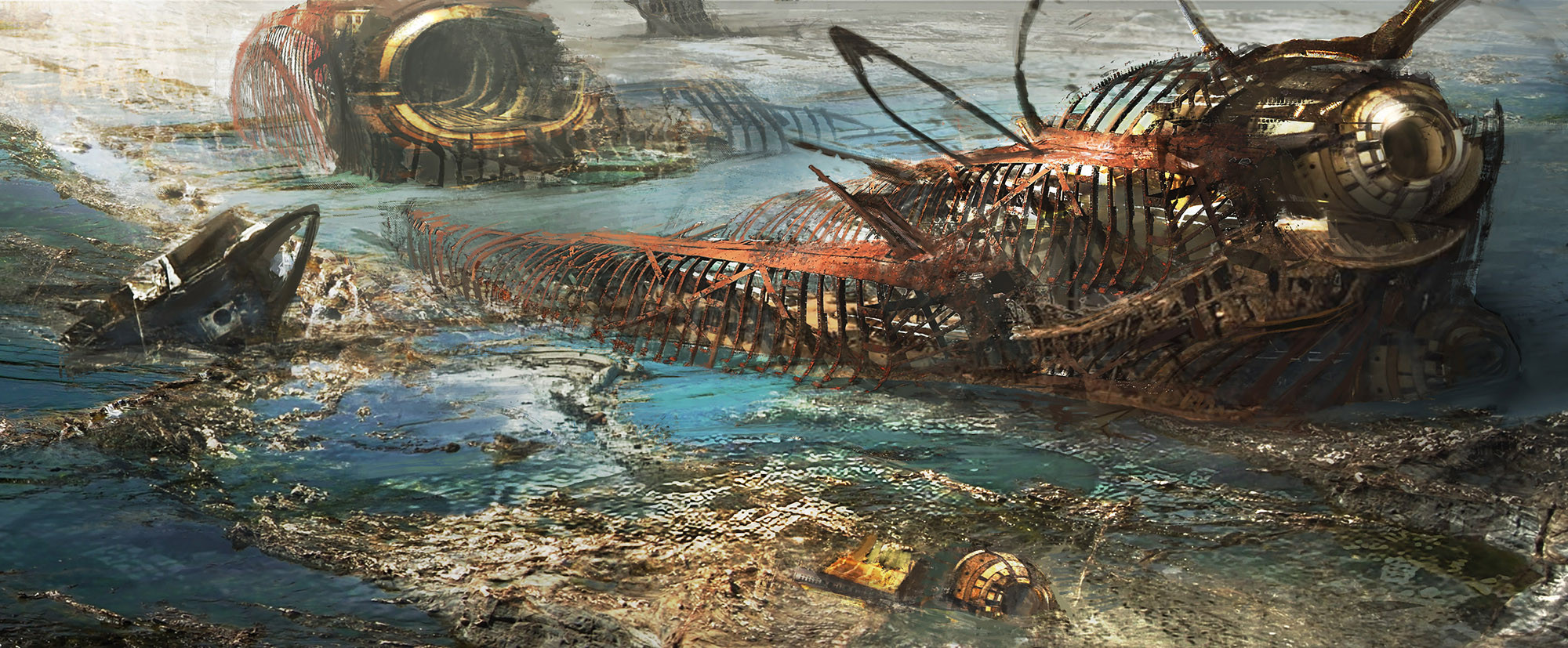 Artstation Thor Ragnarok Sakaar Junkyard Emmanuel Shiu