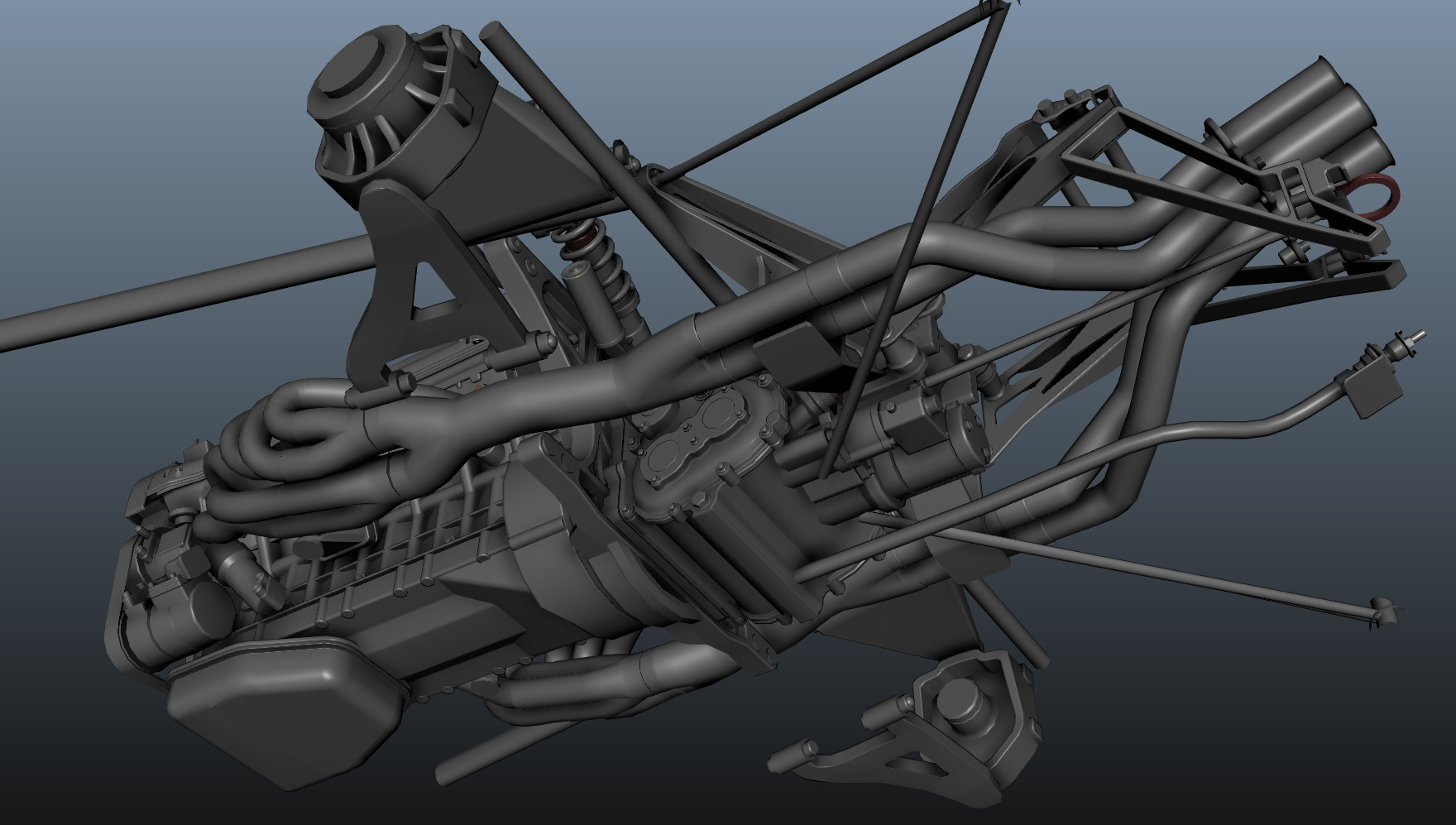 Andrea Sanna - Pagani Zonda R engine bay