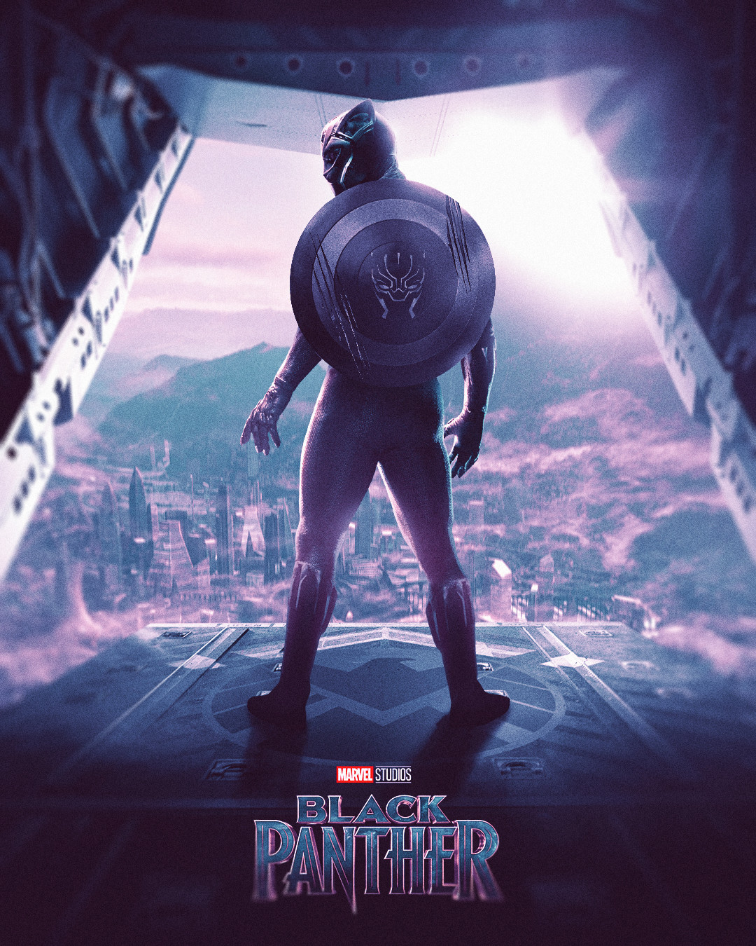 Remade one of the Captain America Winter Solider posters using the Black Panther instead 