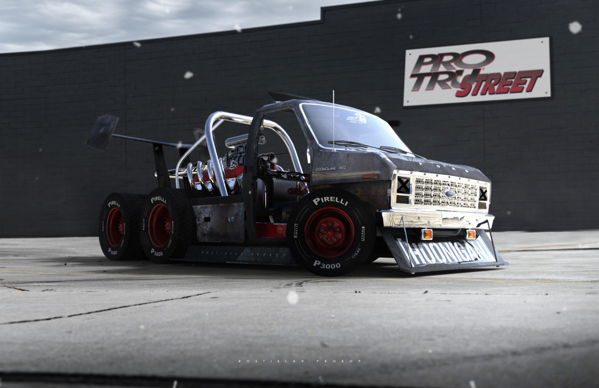 Artstation Hoonigan Ford Econoline 150 1988 Rostislav Prokop Ken block's hoonigan truck honors the original hoonigan | man of many. ford econoline 150 1988 rostislav prokop