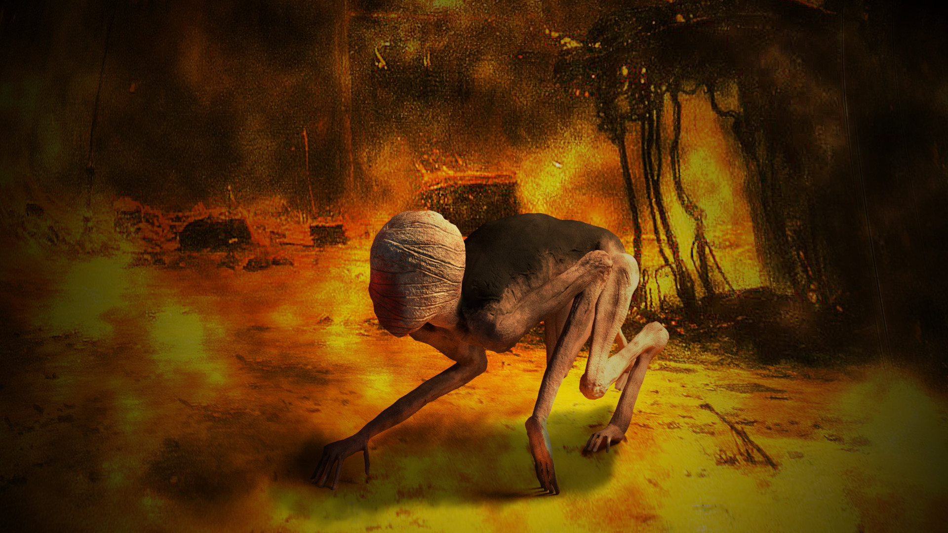 ArtStation Crawling death Zdzisław Beksiński