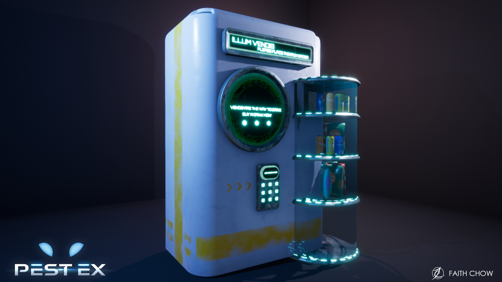 Faith Chow Pest Ex Vending Machine