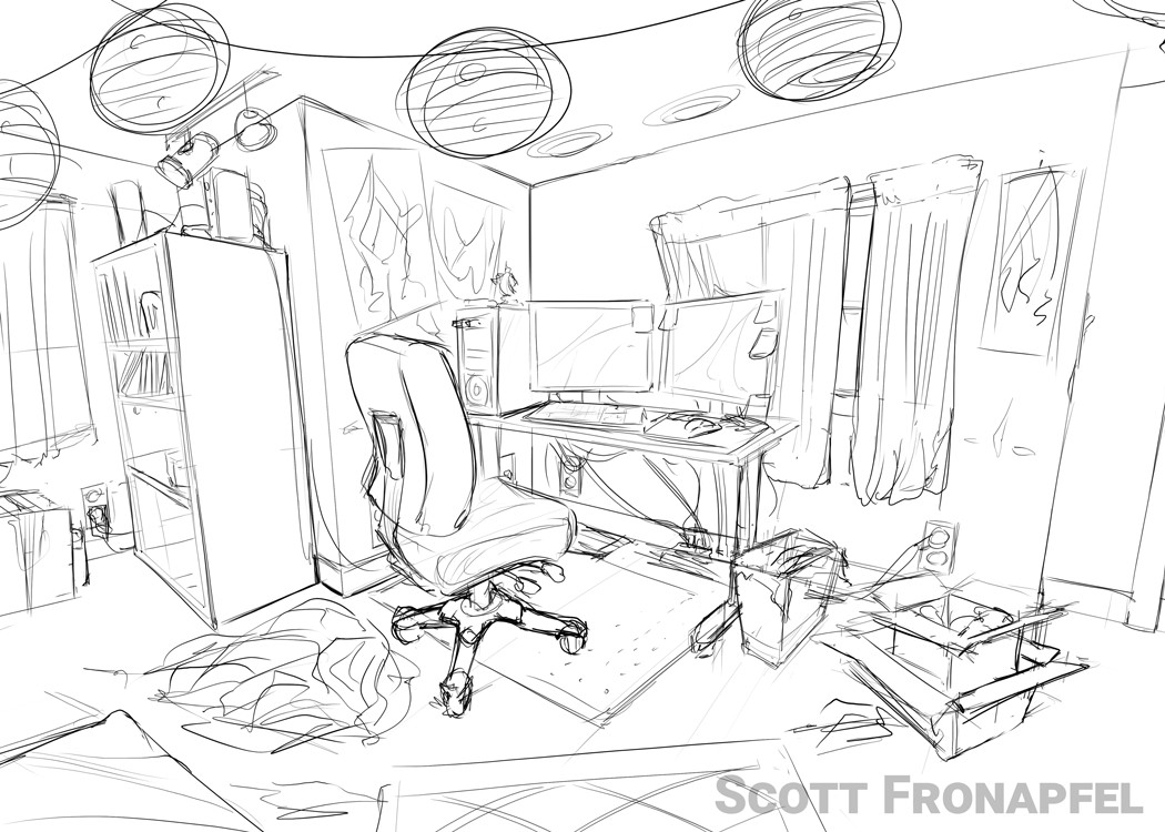 Gaming Setup Coloring Pages Coloring Pages