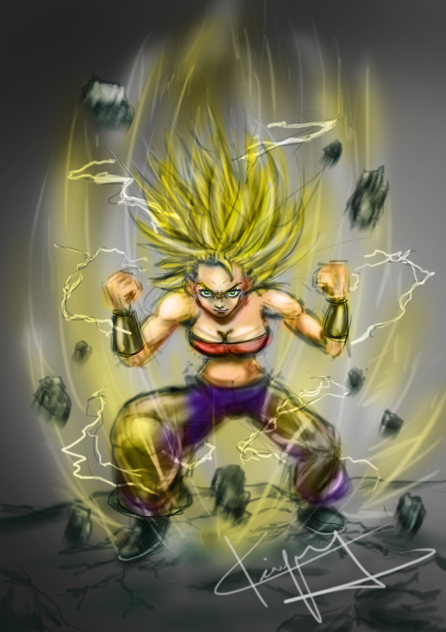 Artstation Caulifla Supersaiyan2 Kiayung Tan