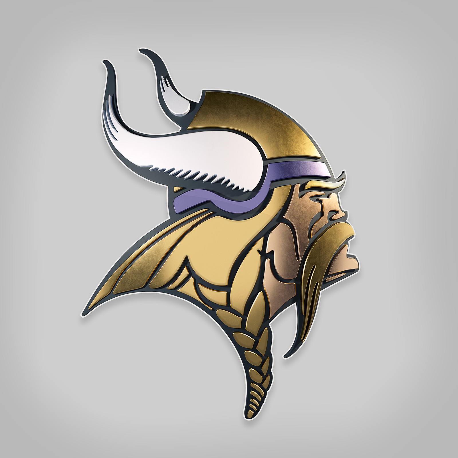 Daniel Watergarden Minnesota Vikings 3D Logo Daniel Watergarden Minnesota Vikings 3D Logo