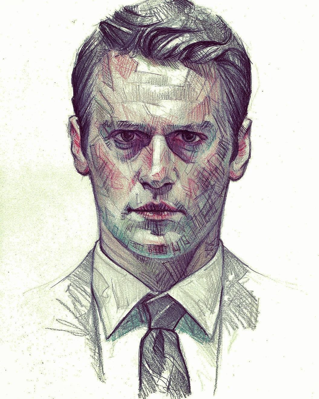 Holden (Jonathan Groff  on  the TV show "MindHunter")