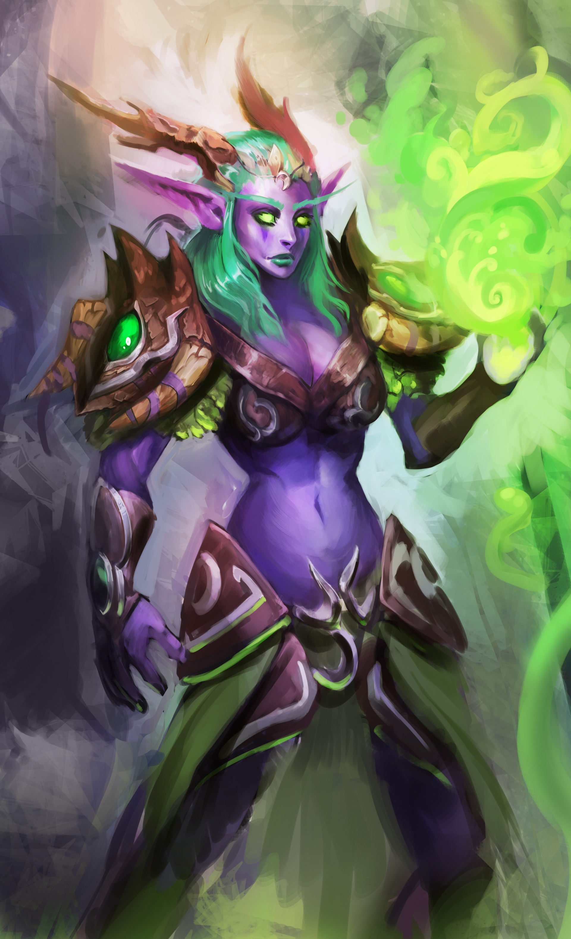 ArtStation Night elf druid