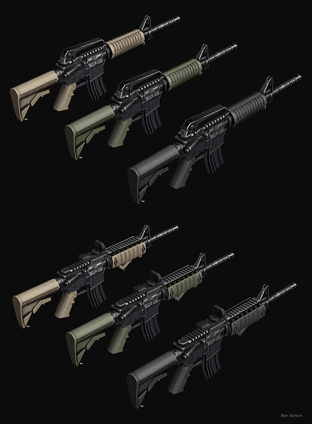 Ben Bolton Lowpoly Guns II