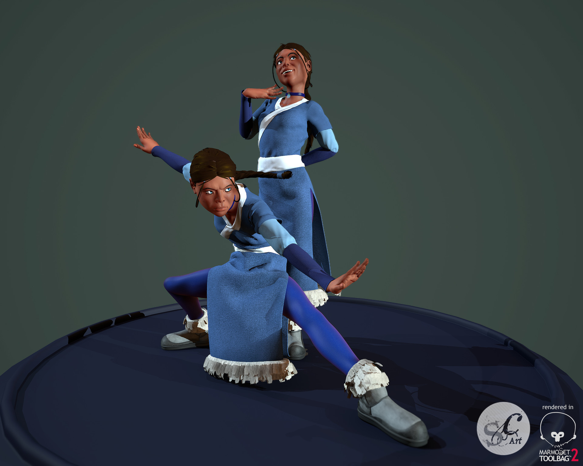 ArtStation - Katara Waterbending Master