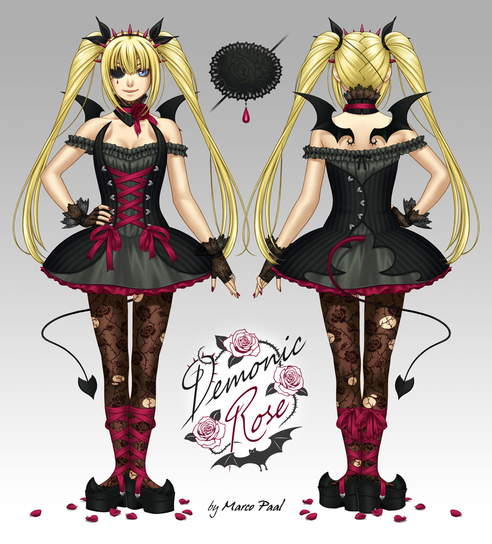 marierose Marco Paal - Marie Rose as Demonic Rose Costume Design