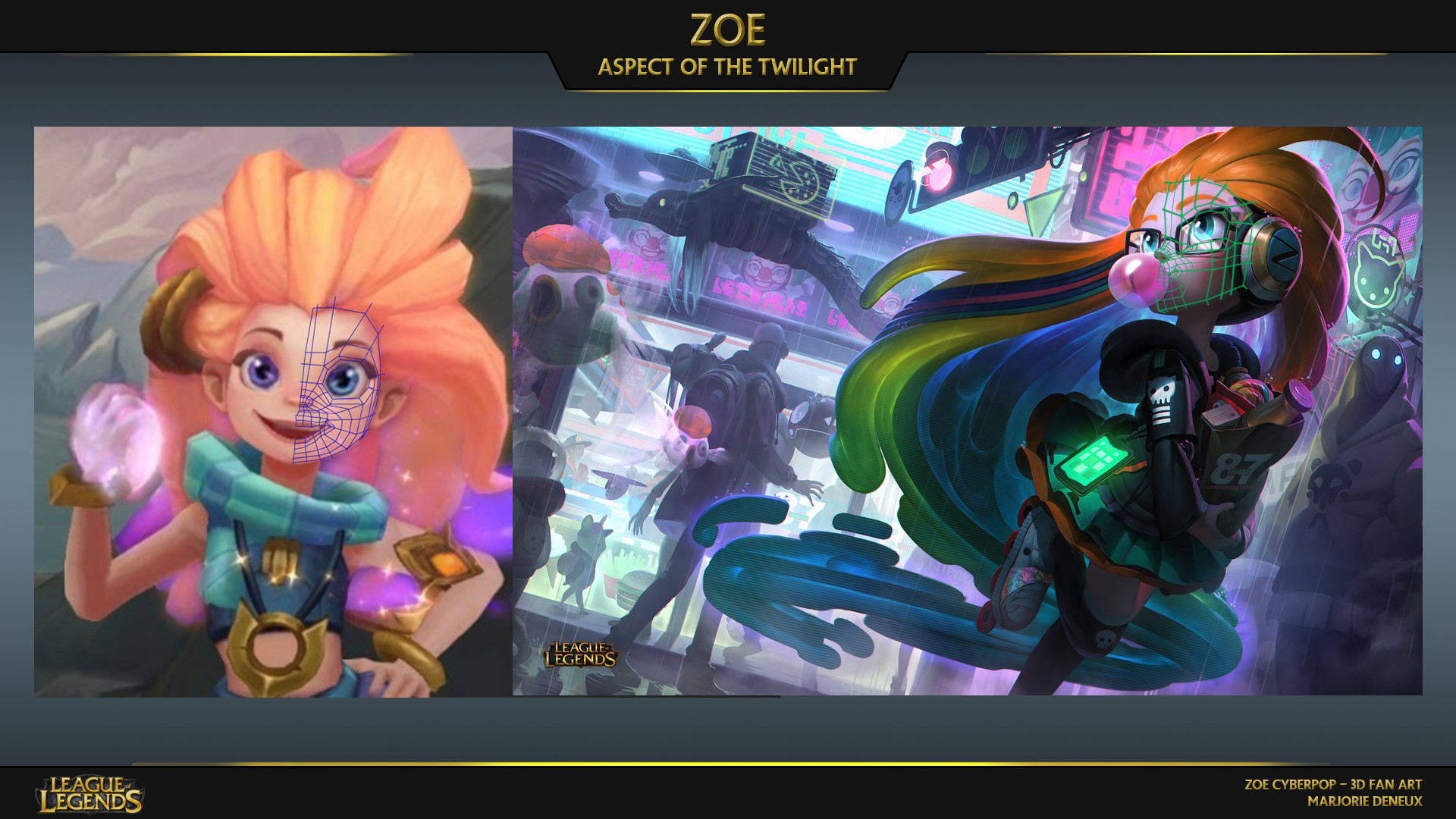 league of legend 3d fan art