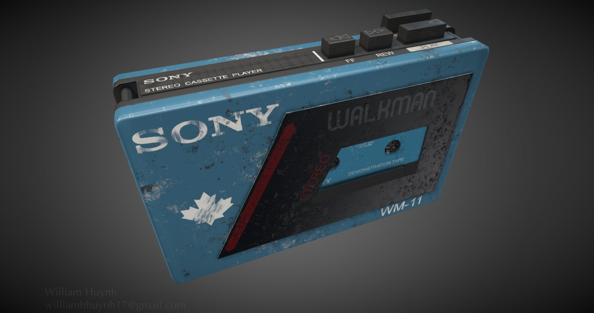 ArtStation - Walkman Cassette Tape Player