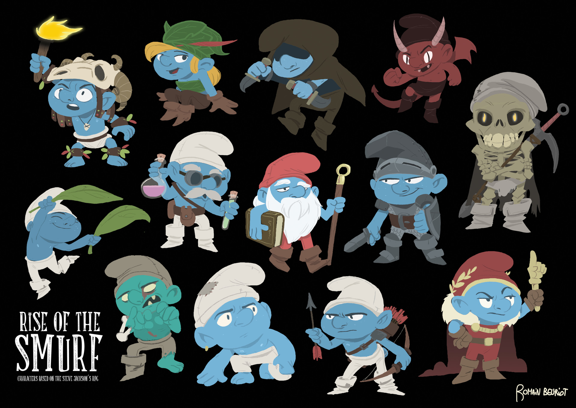 Artstation Rise Of The Smurf Romain Beuriot