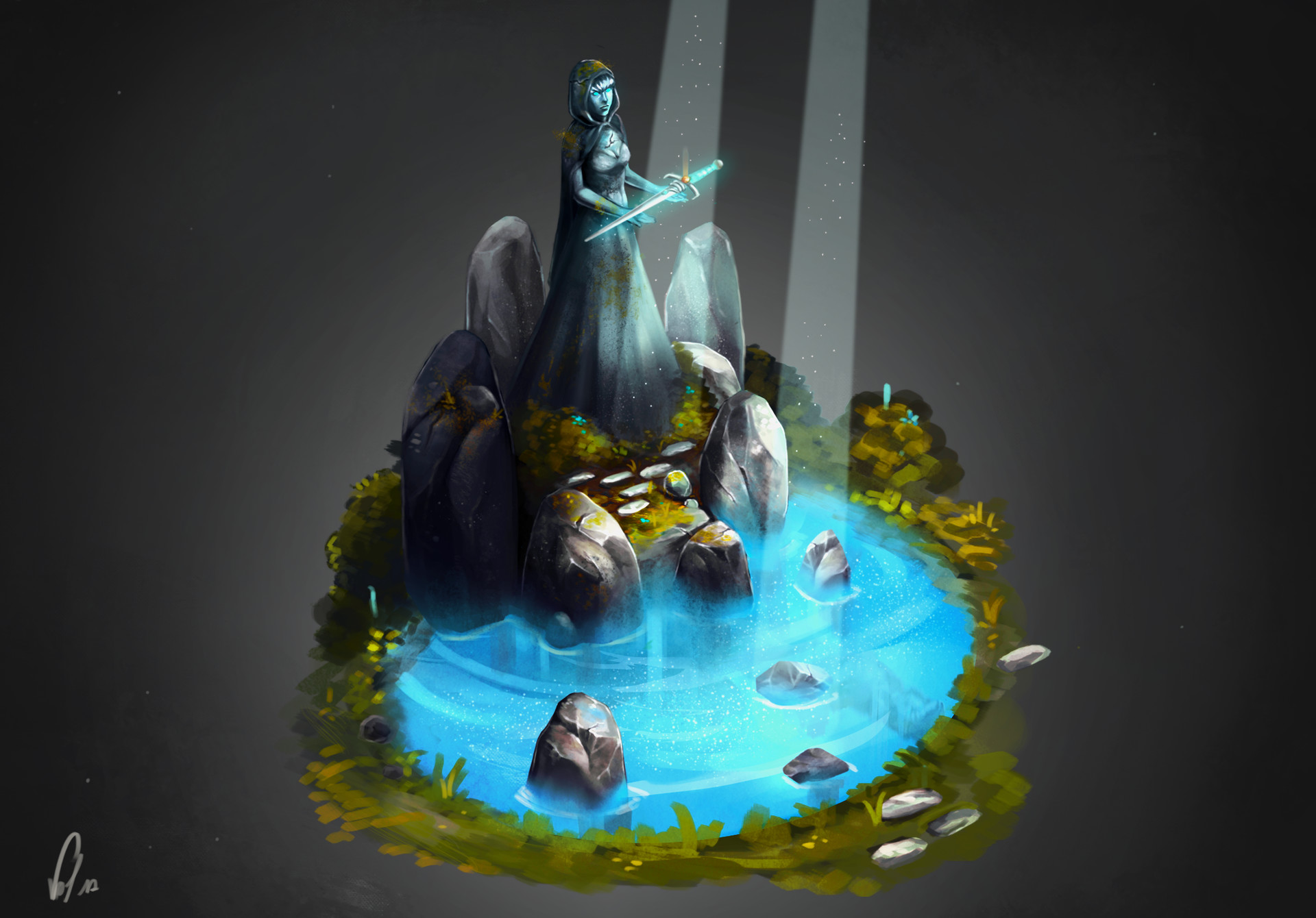 Artstation Isometric Fantasy Scenery Valentine Gaillard