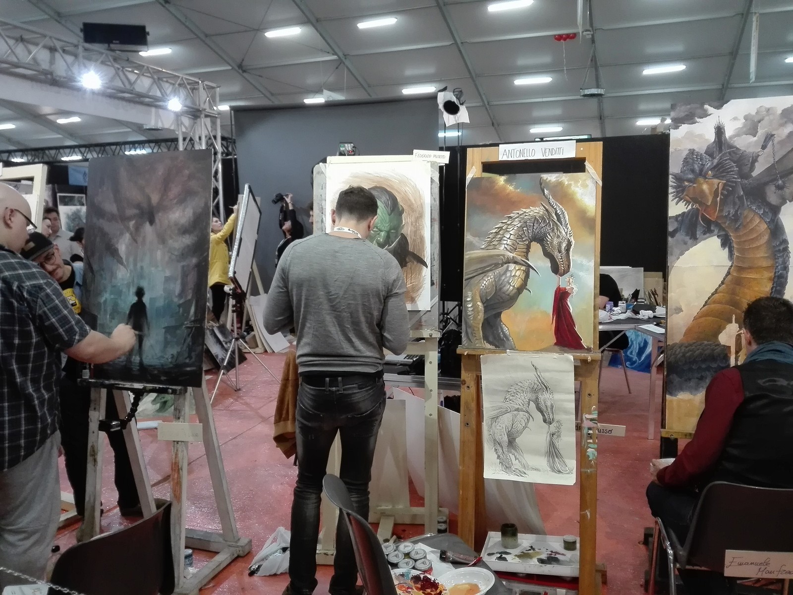 performance live painting, area performance, luccacomics&amp;games2017, other artist