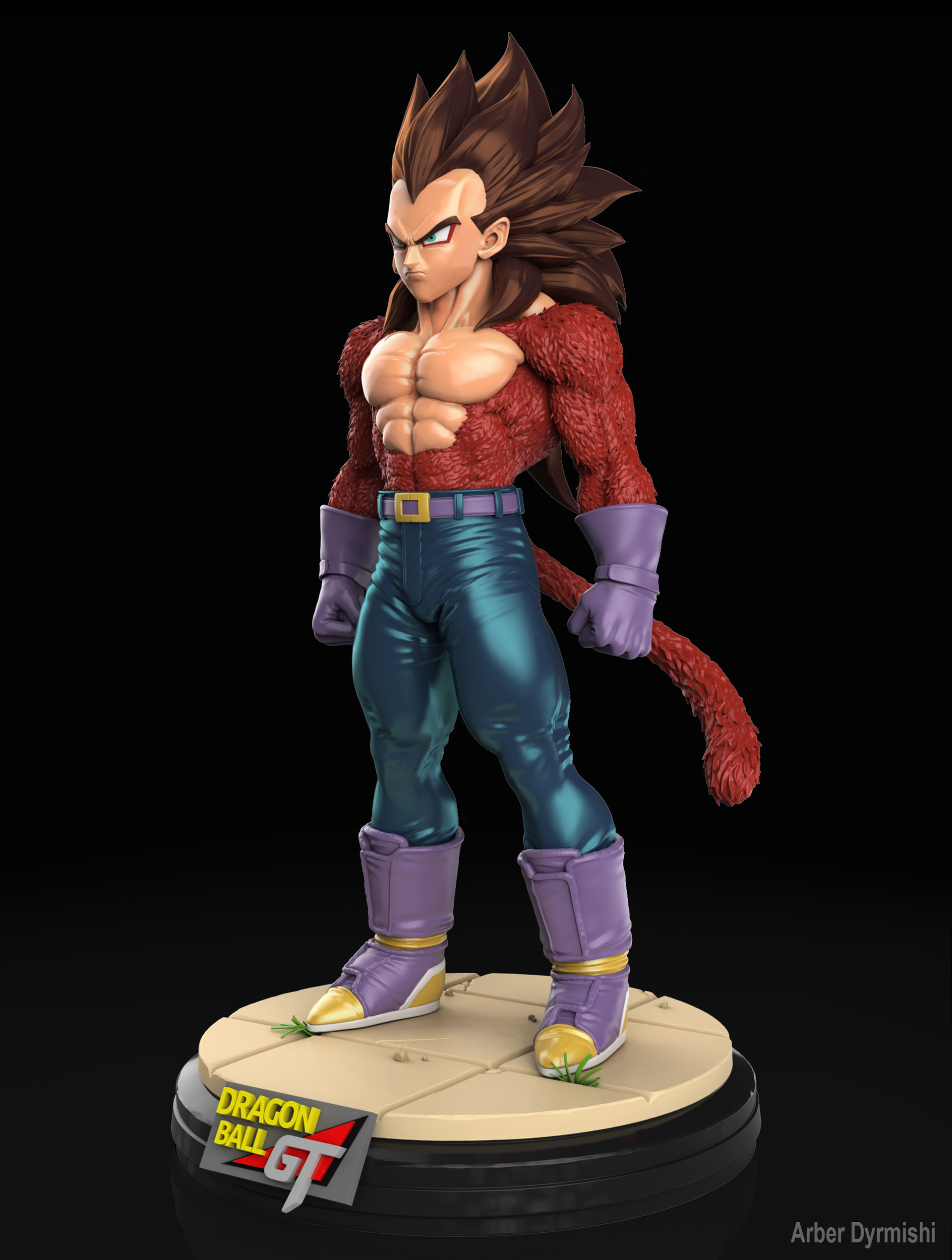 Artstation Vegeta Ssj4 Pride Of Saiyans Arber Dyrmishi