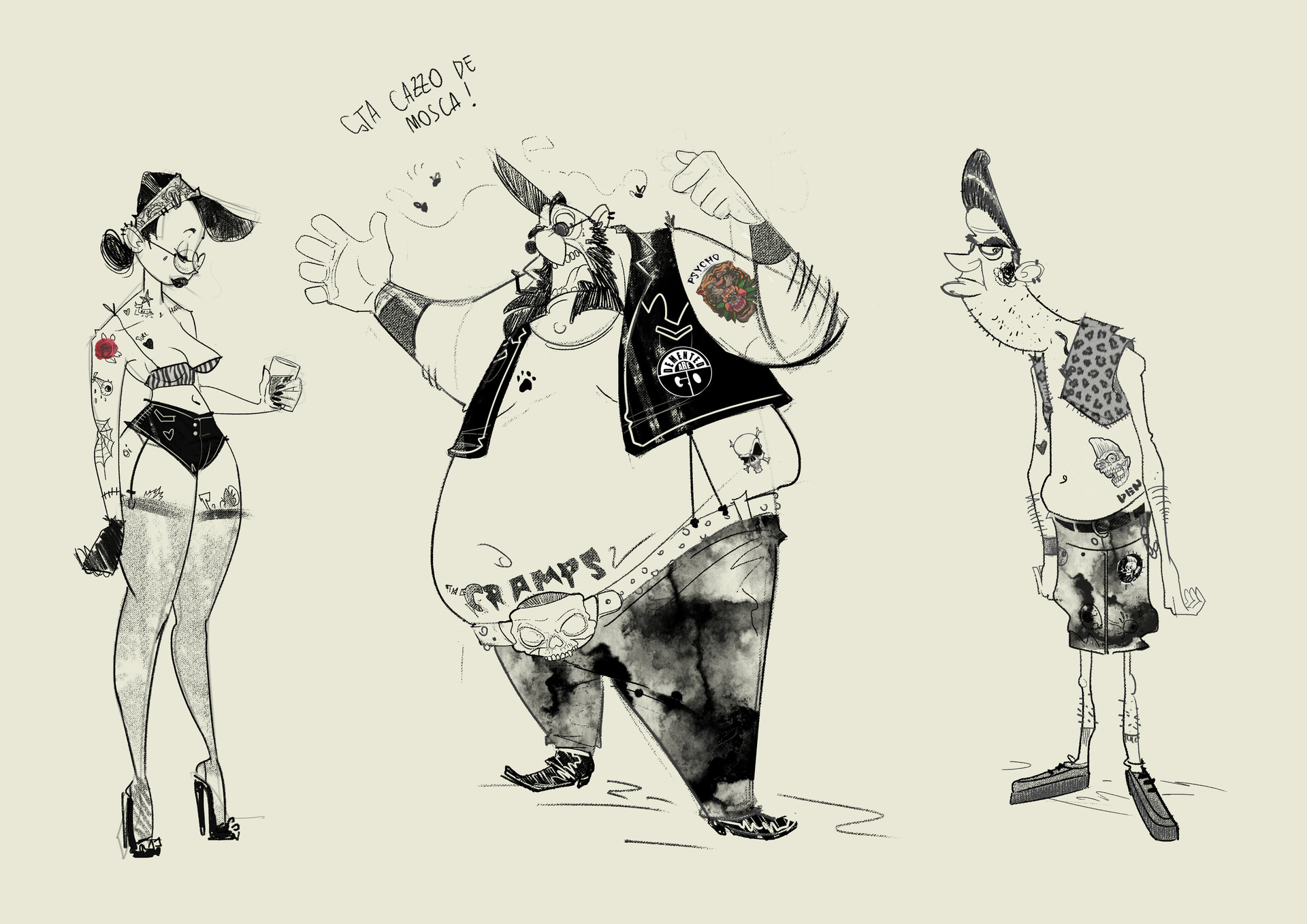 ArtStation psychobilly people