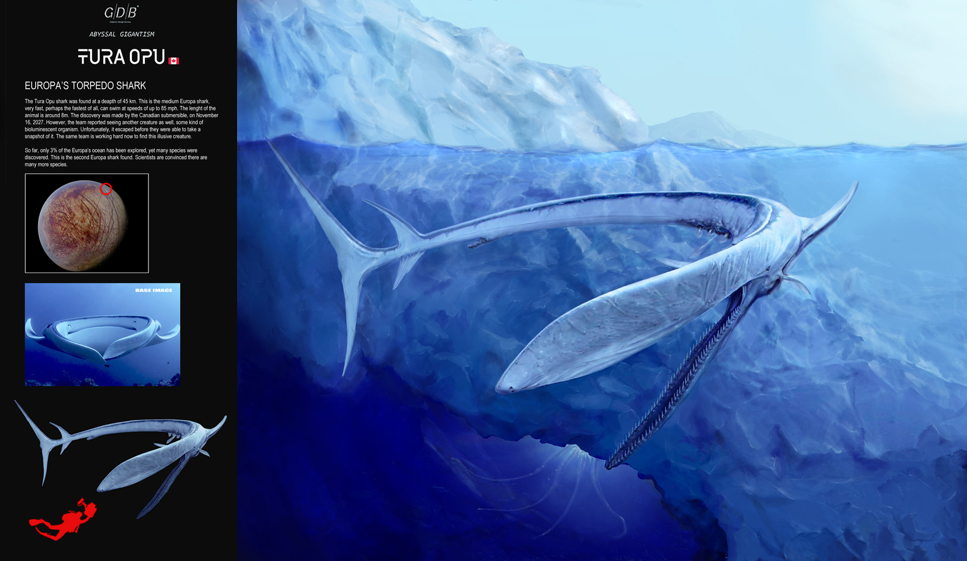 ArtStation - Europa's Torpedo Shark - "Tura Opu"