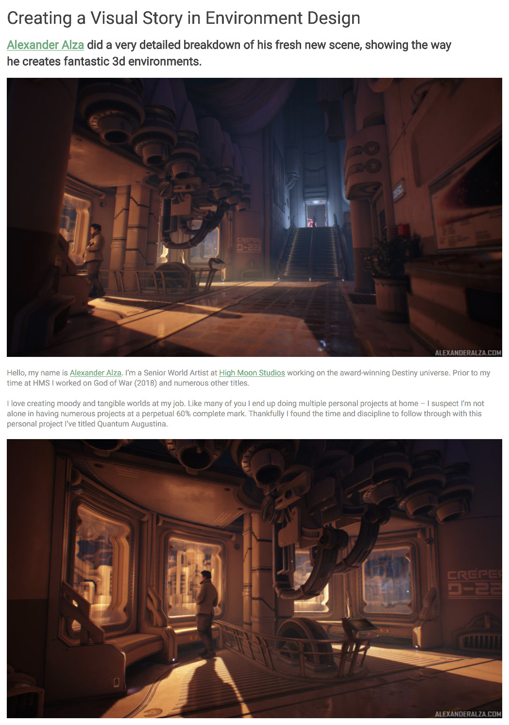 Follow this link for the full article: https://80.lv/articles/creating-a-visual-story-in-environment-design/