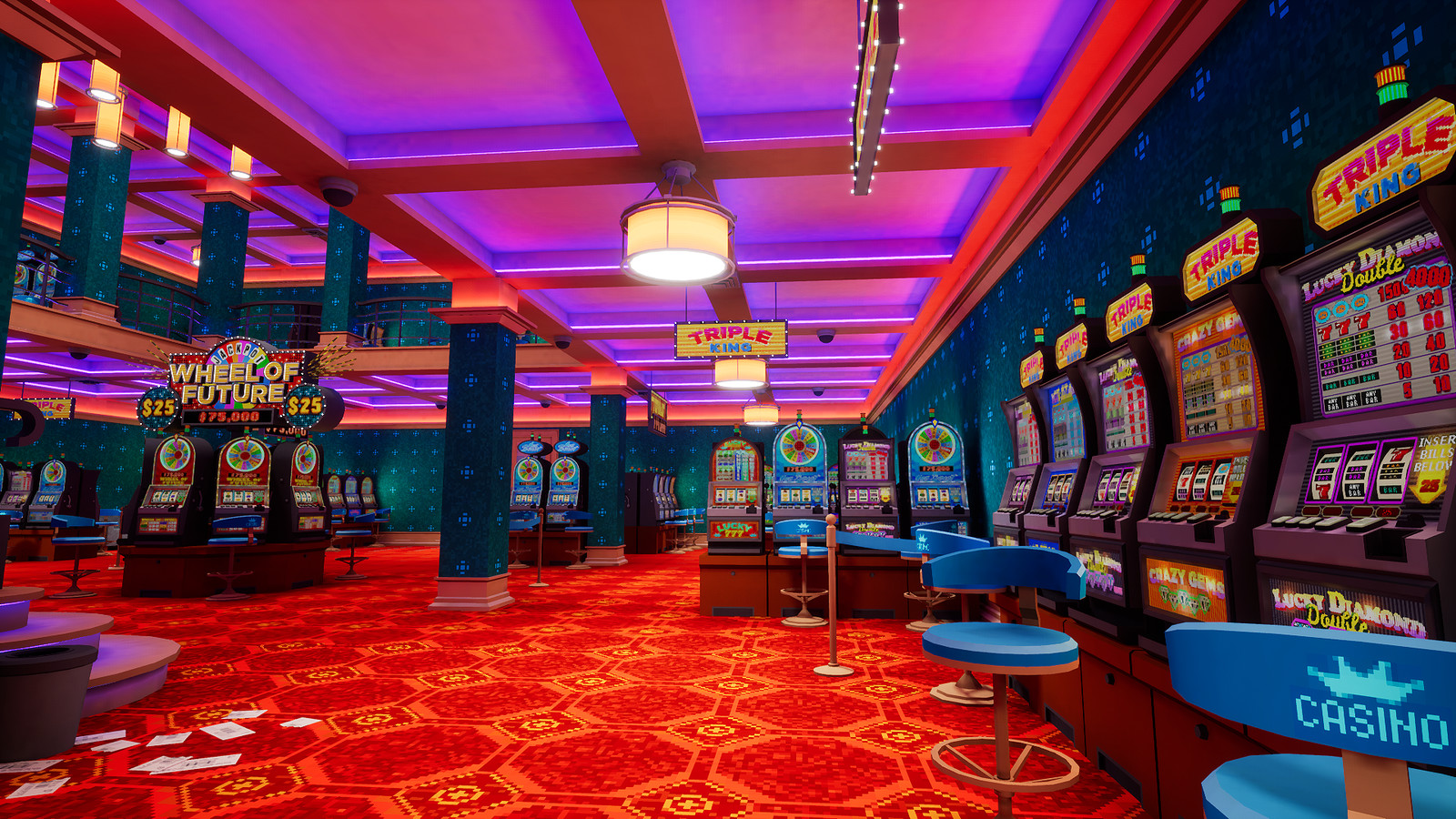 Retro new casino 2024. Стены для казино. Казино интерьер. Зал казино. Казино внутри.