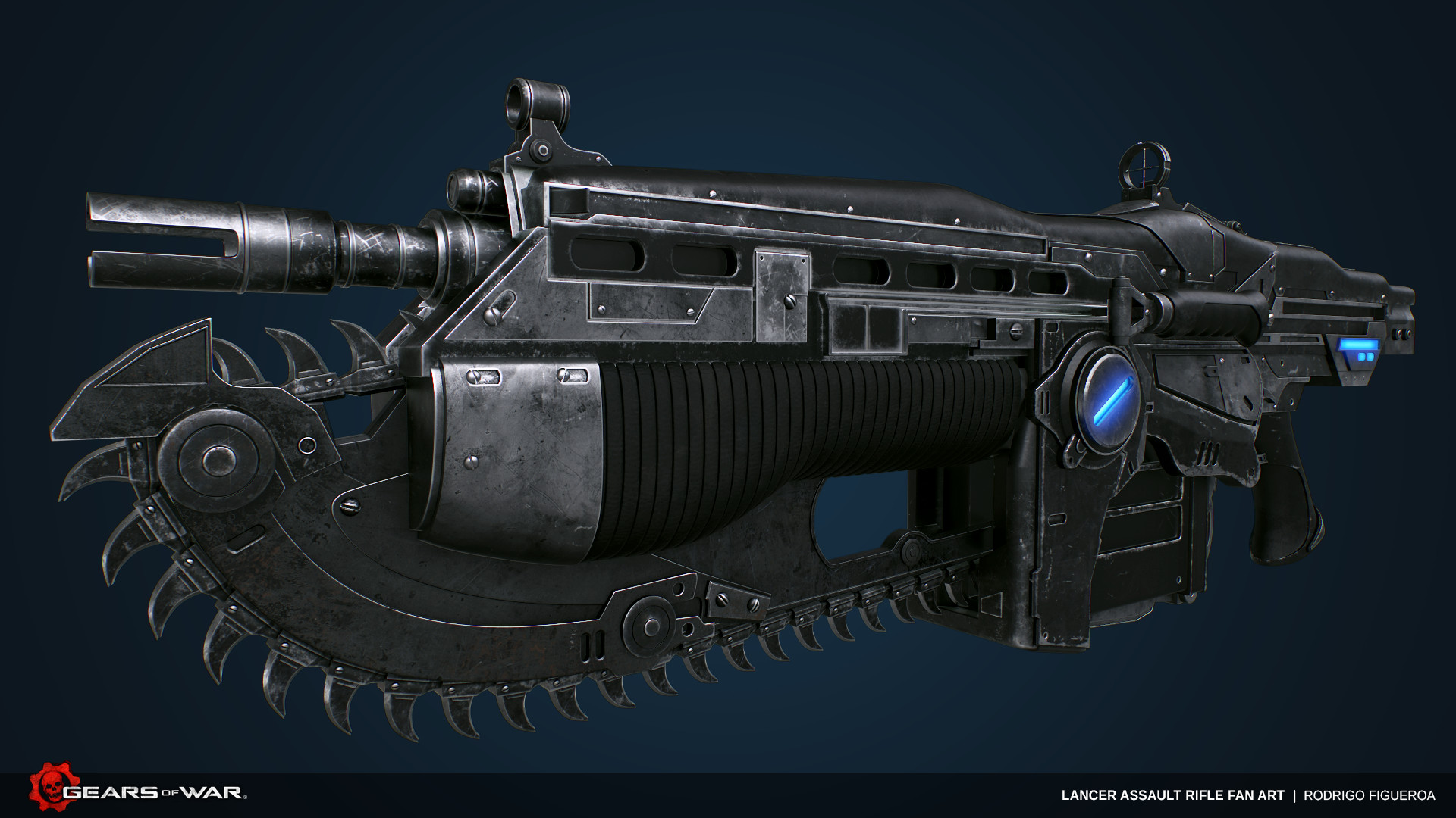 Artstation Gears Of War Lancer Fan Art Rodrigo Figueroa