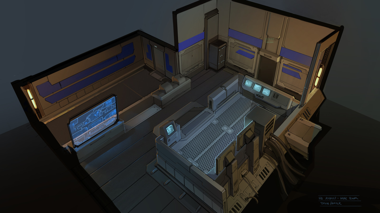 HVAC control room. 