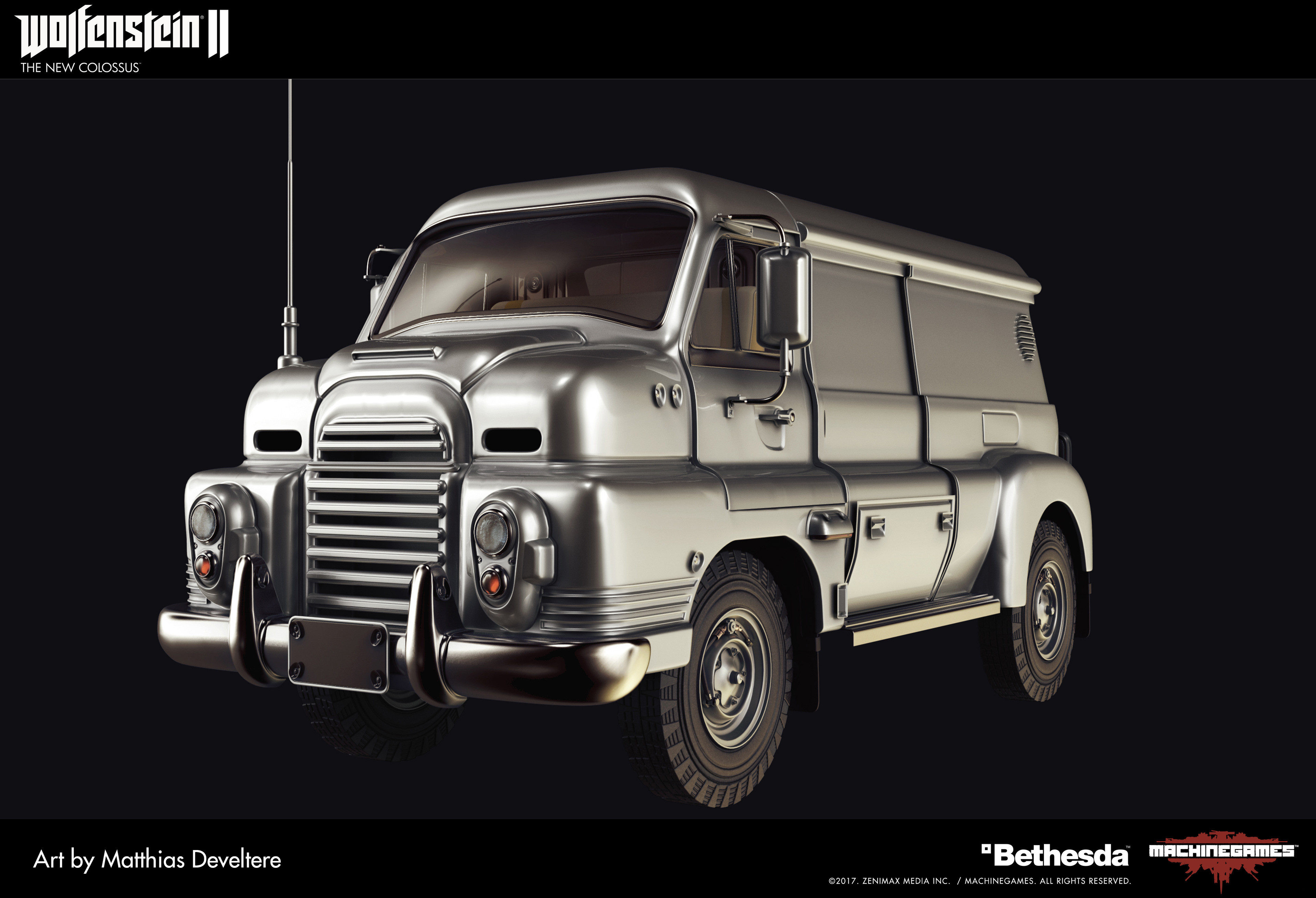 Wolfenstein 2 :Civilian Car.