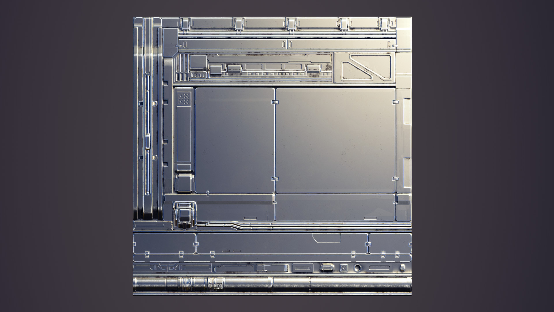Hunter Young's Portfolio Halo Trim Sheet Study