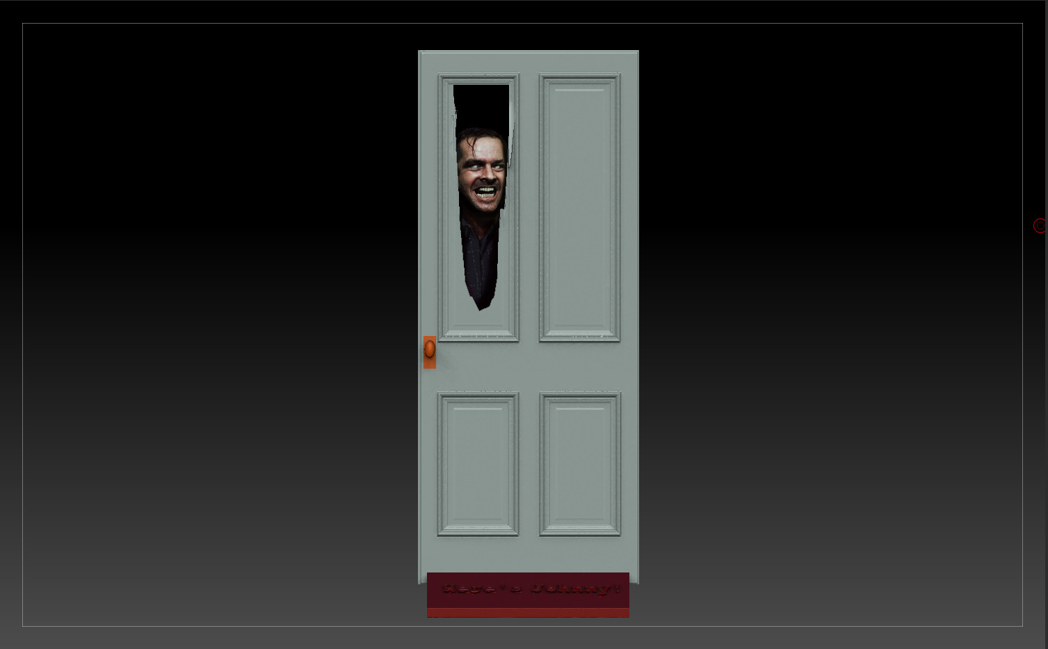 Artstation The Shining Jack Nicholson As Jack Torrance Door