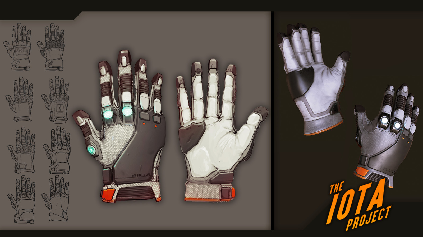 Glove concept. Model by Brenton Goodwin