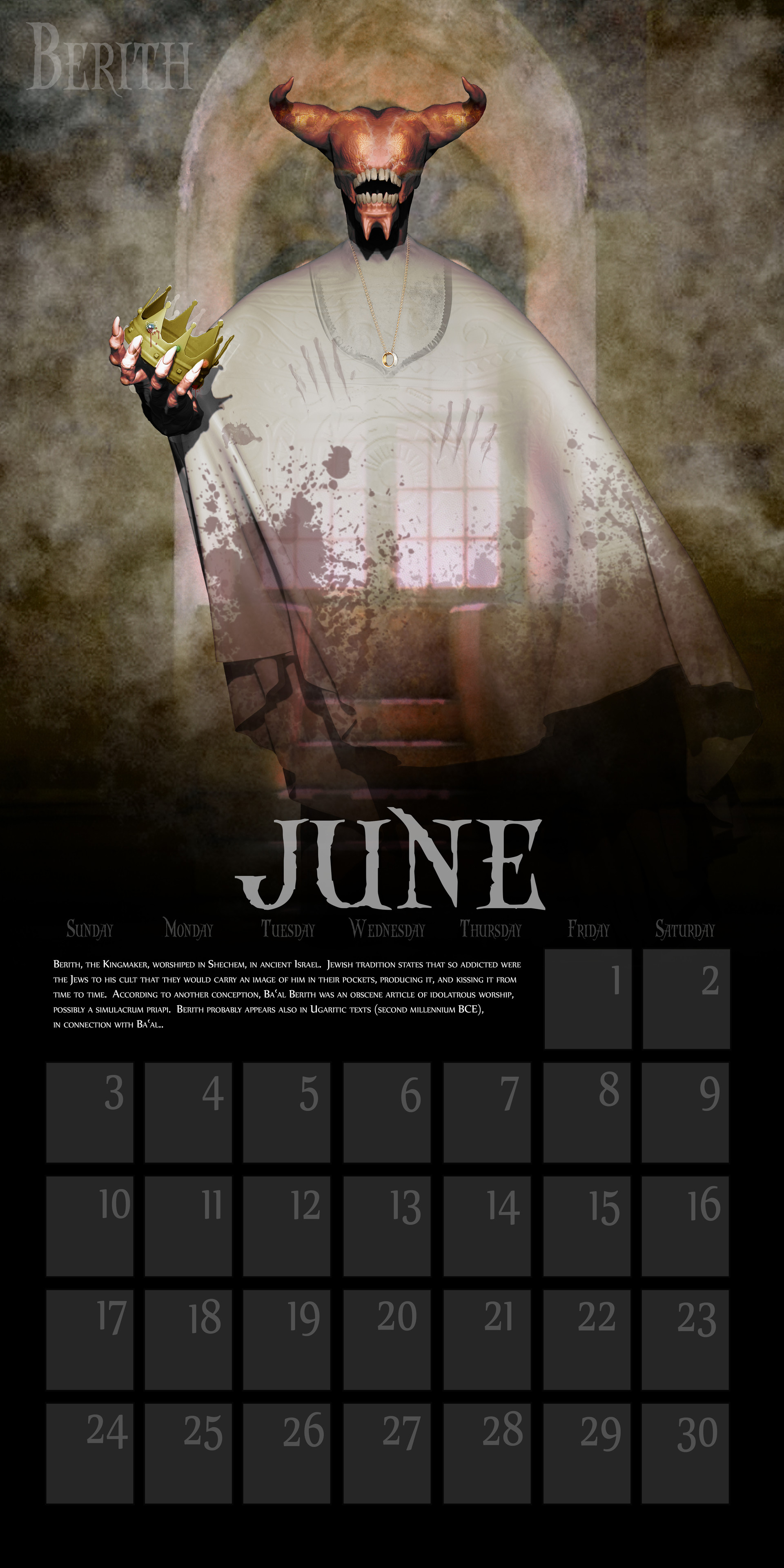 ArtStation 2018 Demon Calendar