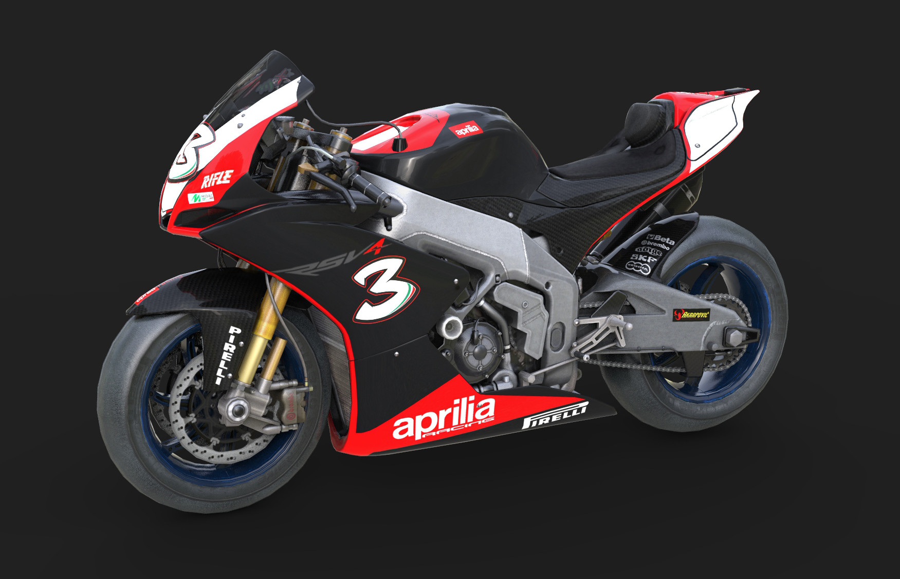 激レア　スタジオ サンシーロ　3Dレプリカ ArtStation - Aprilia RSV4 Superbike 2009