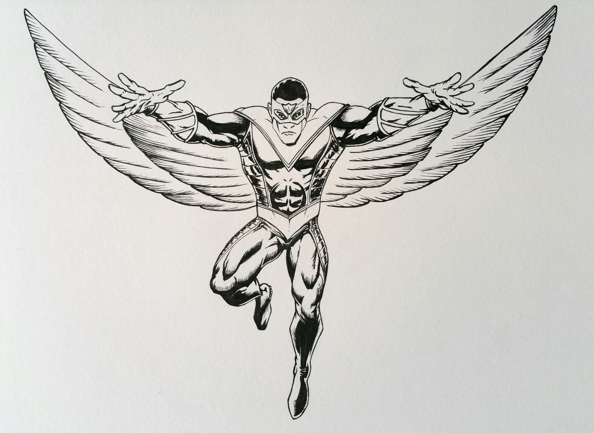 Artstation Marvel Falcon Old School Colin Merrick